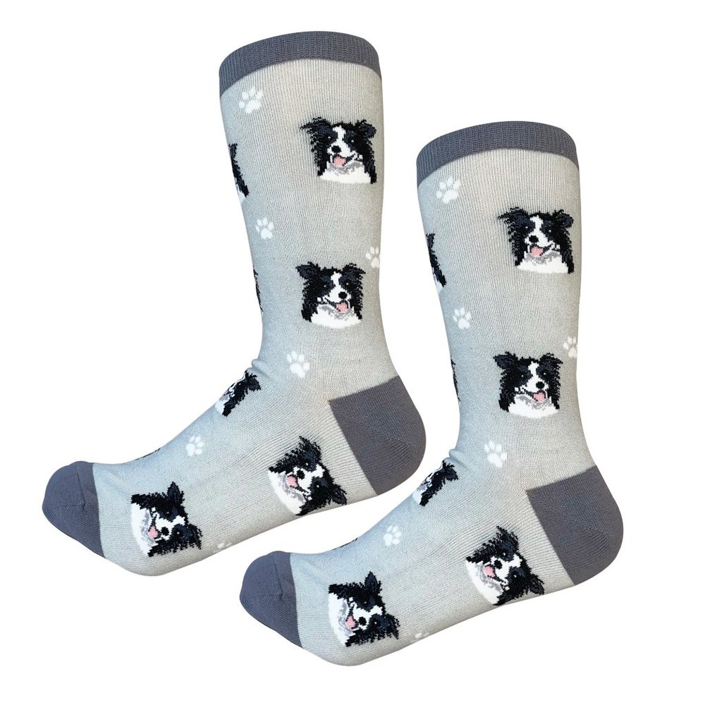 Border Collie  - Fun Unisex Socks - Crazy Pet Lover - Novelty Socks